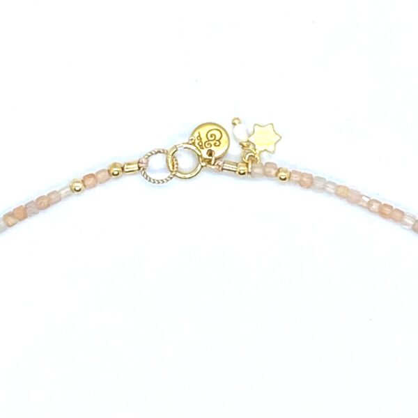 bits and pieces jewelry miyuki gemstone beads bracelets gold necklaces light peach white sunstone
