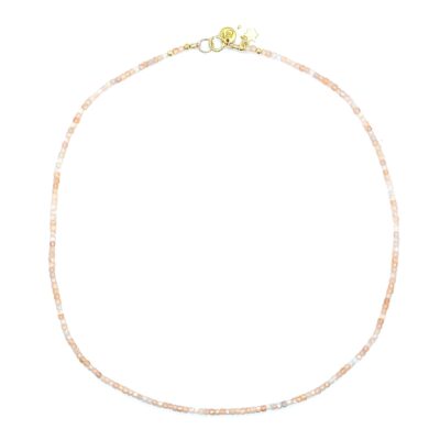 bits and pieces jewelry miyuki gemstone beads bracelets gold necklaces light peach white sunstone