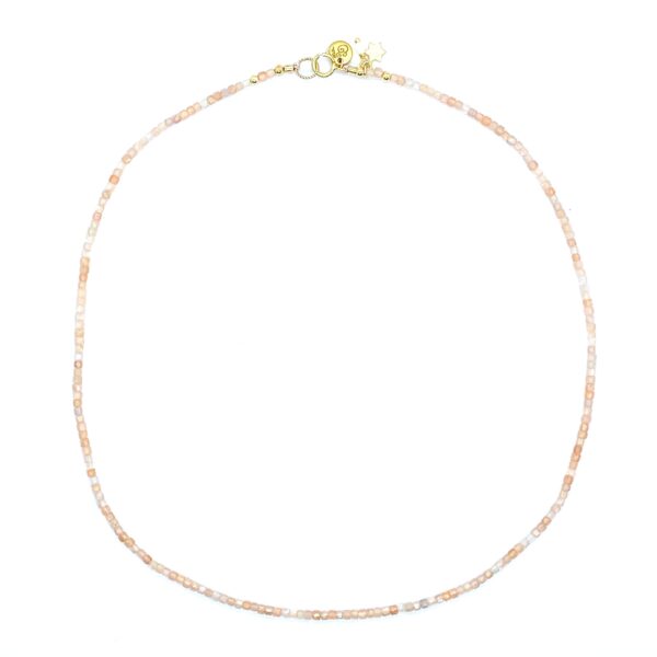 bits and pieces jewelry miyuki gemstone beads bracelets gold necklaces light peach white sunstone