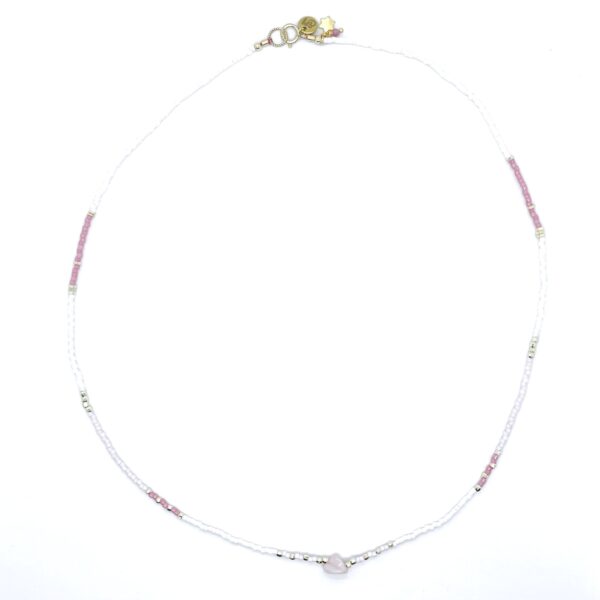 bits and pieces jewelry miyuki gemstone beads bracelets gold necklaces pink white rose quartz