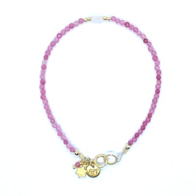 bits and pieces jewelry miyuki gemstone beads bracelets gold rose red rose quartz pink gold filled gold