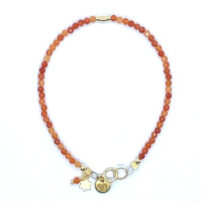 bits and pieces jewelry miyuki gemstone beads bracelets gold orange chalcedony gold filled gold gemstone beads