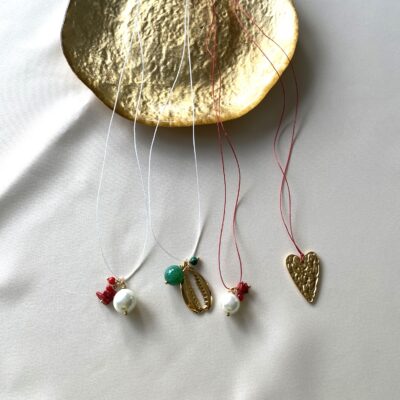bits and pieces jewelry stainless steel cord gold necklaces red white