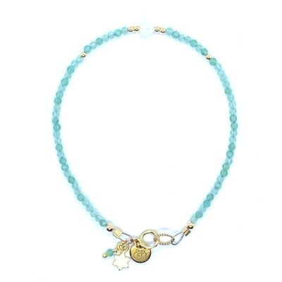 bits and pieces jewelry miyuki gemstone beads bracelets gold blue white aquamarine moonstone gemstones gold filled gold gemstone beads