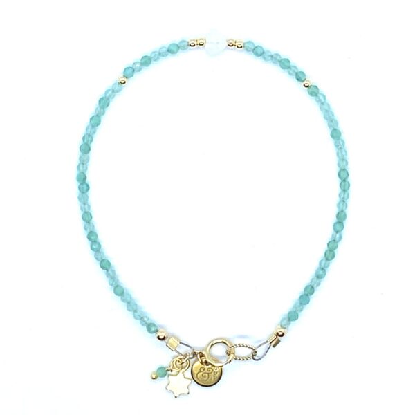 bits and pieces jewelry miyuki gemstone beads bracelets gold blue white aquamarine moonstone gemstones gold filled gold gemstone beads