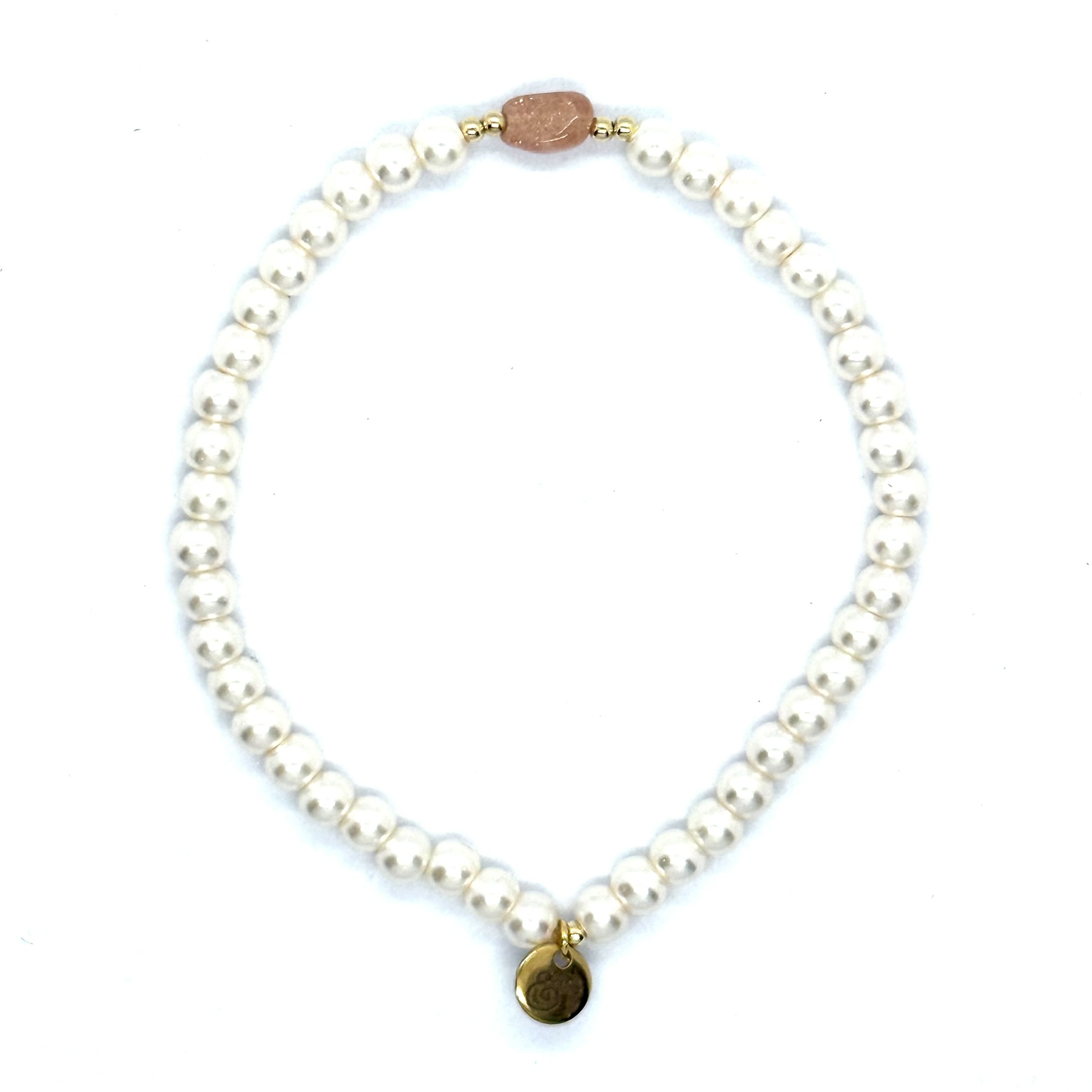 bits and pieces jewelry miyuki gemstone beads bracelets gold off-white peach glass pearls sunstone gemstones gold filled beads